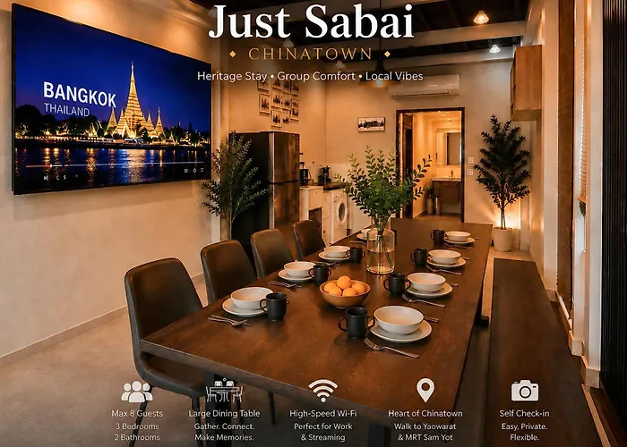Just Sabai - 3br Heritage House In Chinatown *